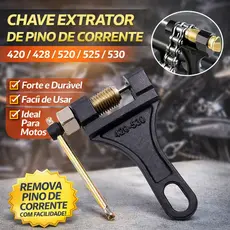 Chave Extrator Pino Corrente Moto Mod 420,428,520,525,530