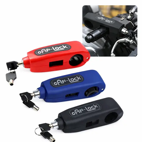 Trava De Manete Moto Anti-Furto Freio E Acelerador Universal Segurança Caps Lock