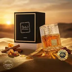 Lattafa Khamrah EDP 100ml: A Fragrância Intensa que Exala Elegância e Poder para o Homem Moderno