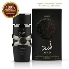 ⚡ Frete Grátis | Perfume Árabe Asad Elixir EDP 100ml Original 🖤