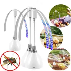 Recarregável Ventilador Repelente Anti Mosca e Mosquito, Kit 2/4 Unidades, para Cozinha, Restaurante, Churrasco e Jardim