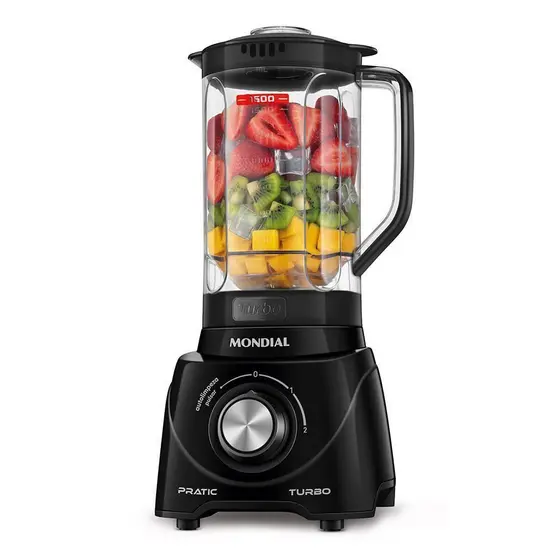 Liquidificador Pratic Turbo Mondial L-98-B 127V 60hz