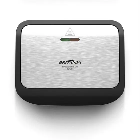 Sanduicheira E Grill Britânia Antiaderente 750W BGR25A 220V