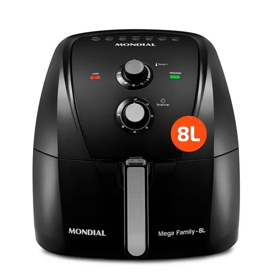 Fritadeira Sem óleo Air Fryer 8l Mondial Preto 220V