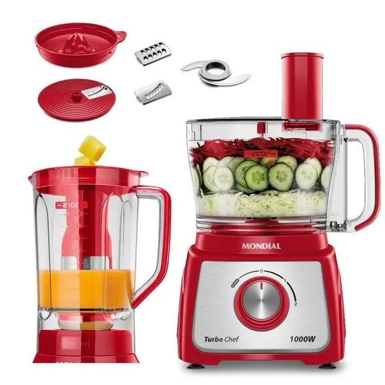 Multiprocessador Turbo Chef 7 Em 1 Mondial Mpn-01-Re Mpn-01-Re 127V/60Hz .