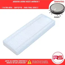 Filtro Hepa Para Robô Aspirador COMPATÍVEL-PHILCO PAS09 SERIE C