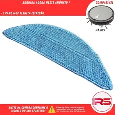 Pano Mop Esfregão Flanela Para Robô Aspirador COMPATÍVEL-PHILCO PAS09 SERIE A B ou C