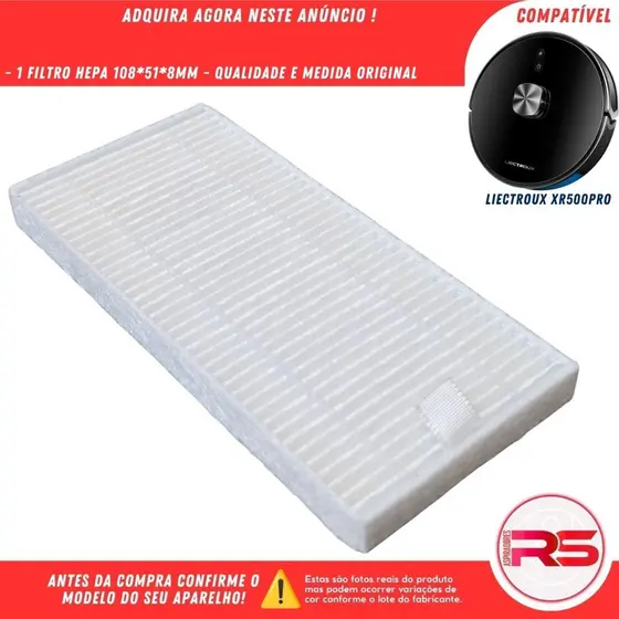 Filtro Hepa para Robô Aspirador LIECTROUX XR500 PRO