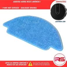 Pano Mop Esfregão Flanela para Robo Aspirador Liectroux L200