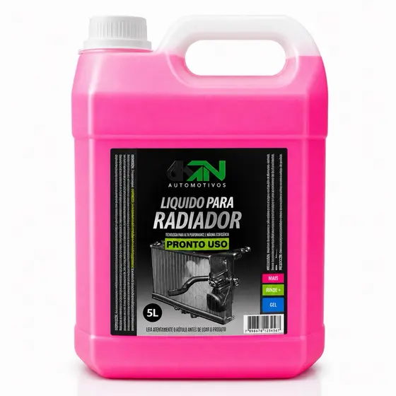 Aditivo Radiador Pronto Uso Rosa KN 5 Litros | Fluido de Arrefecimento Automotivo