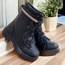 Coturno Infantil Bota Feminina Juvenil Menina