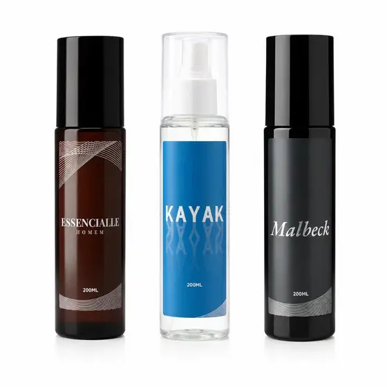 Kit Masculino 3 Body Splash  Essenciale + Kayak + Malbec 200ml