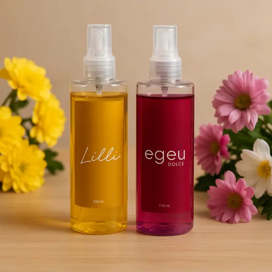 Kit Body Splash Feminino Dolce + Lilli  (200ml COM BRILHO cada )