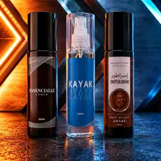 Trio Masculino Homem Cheiroso - Body Splash Essencialle, Kayak e Imperador 200ml Cada