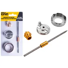 Kit Reparo Bico Agulha Capa  1.5 Mm  Para Pistola De Pintura The Black Tools