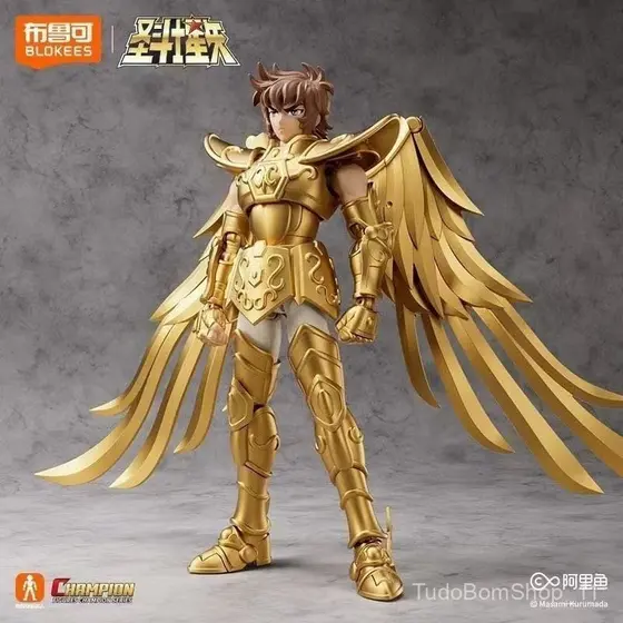 Figuras Blokees Cavaleiros do Zodíaco Saint Seiya/Aiorio Blocos de Montar Figuras de Ação