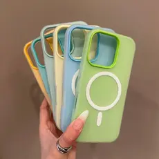 Capinha Para iPhone Efeito de atração magnética Para iPhone XR 11 12 13 14 15 iPhone16 17 Air Plus Pro Promax