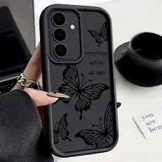 Capinha Para samsung Casca mole borboleta Para samsung a50 a51 a52 a54 a55 a56 a11 a13 a14 a20s a71