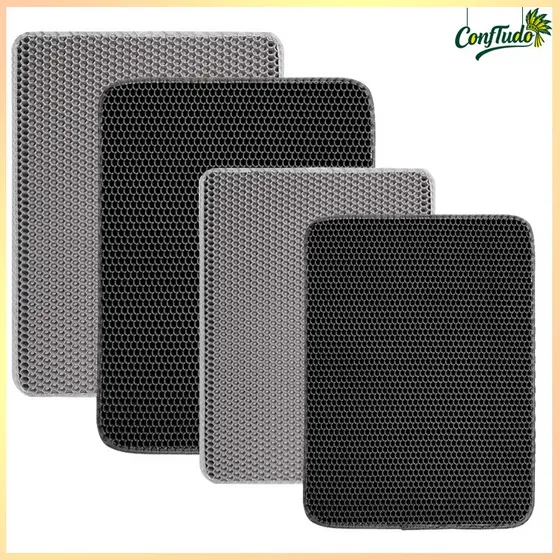 78 X 62cm Tapete higiênico para gato super espesso e super resistente,EVA, em vários tamanhos - Tapete coletor de areia