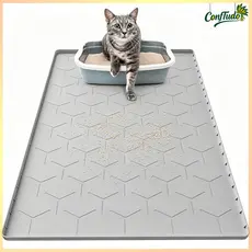 Pet Silicone Mat 87x57cm Waterproof Moisture-resistant Cat Litter Box Easy to Clean