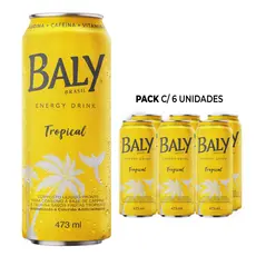 Pack Energético Baly Energy Drink Tropical 473ml