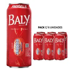 Pack Energético Baly Energy Drink Cereja Freegells 473ml