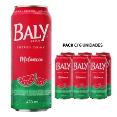 Pack Energético Baly Energy Drink Melancia 473ml
