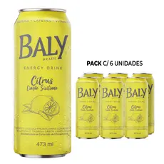 Pack Energético Baly Energy Drink Citrus 473ml