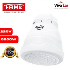 Chuveiro Ducha Kibanho 4 Temp 220v 6800w Super Quente - Fame