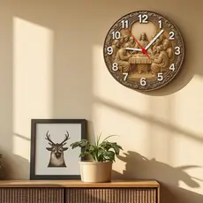 Relógio de Parede-Santa Ceia Bronze presente(Não é relevo)