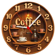 Relogio de Parede-Café Com  -presente(Não é relevo)