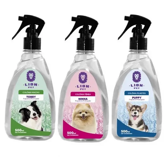 Perfume Colônia Cachorro Gato Pet 500ml Loção Desodorante