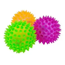 Brinquedo Bola Ouriço Interativa Led Cravos Cães Gato 7,5cm