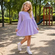 Vestido Infantil Menina Blogueirinha Moda Igreja Parque Festinha Vestidinho Manga Longa Princesa