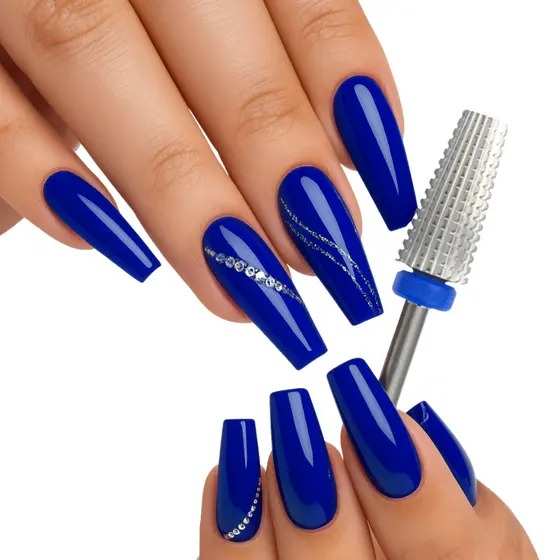 Fresa de tungstênio conica 5 em 1 Universal para motor lixa eletrica de unha de Gel Curvatura acabamento Nivelar remover