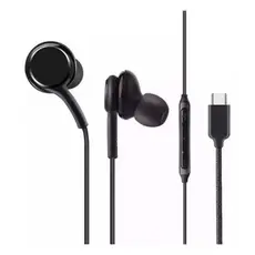 Fone de Ouvido com Fio Premium USB-C (Tipo-C) – Áudio Profissional, Microfone, À Prova de Suor