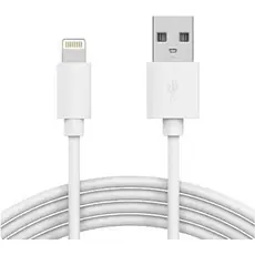 Cabo Carregador Compatível com Lightning, USB-A, iPhone/iPad/iPod – 4.8A, Carga Rápida e Dados