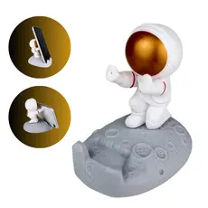 Suporte de Celular Astronauta, Universal para Celular e Tablet, Design Moderno, Ângulo Ajustável