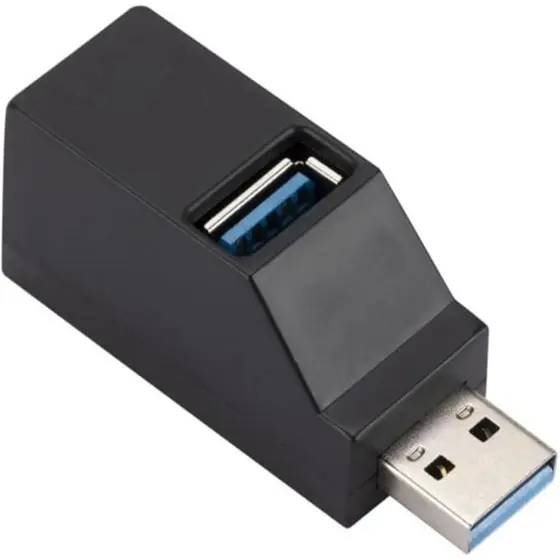 Hub USB Premium 3 Portas (1x USB 3.0, 2x USB 2.0) Mini Hub Portátil 5Gbps para Notebook, PC, MacBook