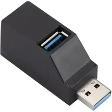 Hub USB Premium 3 Portas (1x USB 3.0, 2x USB 2.0) Mini Hub Portátil 5Gbps para Notebook, PC, MacBook