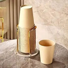 Suporte Simples Para Copos Acrílico Descartável De Chá De Água Prateleira Com Canecas Mais Longo Organizador Doméstico