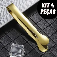 Pegador de Gelo Pinças Multifuncionais para Bar Frios Drinks Petiscos