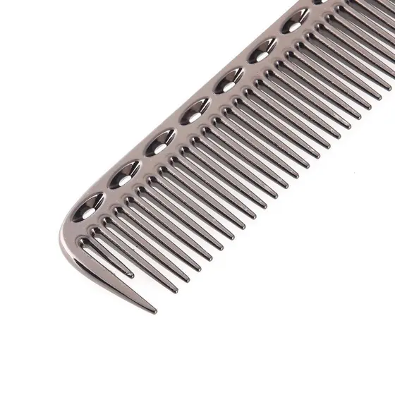 TKEY 1 Peça Pente De Cabelo Profissional De Aço Inoxidável Ultrafino Antiestático Pentes De Estilo Para Salão De Beleza