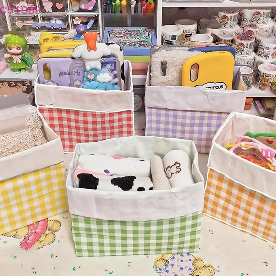 [kaan] 20 Unidades De Saco De Papel Kraft Xadrez Colorido , Festa De Aniversário , Formatura , Presente De Natal , Sacos