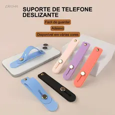 Suporte De Pulseira Para Capa De Celular Móvel De Volta Adesivos Suporte Multifuncional Silicone Push Pull KZJ003