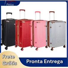 MALA GRANDE Expansível de viagem 50kg zíper duplo com rodinha REMOVIVEIS 360º  Mala para viagem com senha