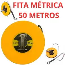 Fita Métrica Trena 20,30，50 Metros Fibra De Vidro Longa Tipo C/ Manivela