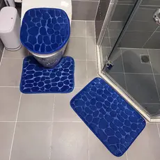 Tapete Jogo De Banheiro 3 Pçs Liso ( DESENHOS E COR VARIADOS)