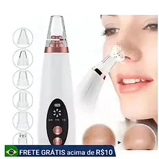 Removedor De Cravos Espinhas Cleaning Sugador Poros Acne Sucção Usb Recarregável   ANG
