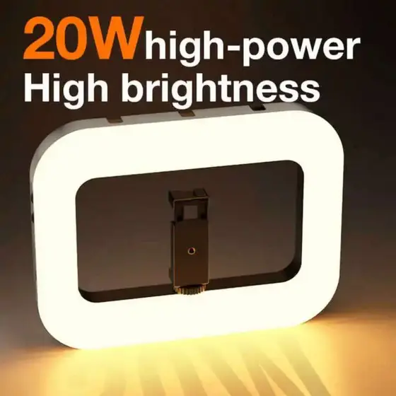 Ring Light Profissional 3000mAh – Ring Light Celular com Tripé Ring Light  20W E-30